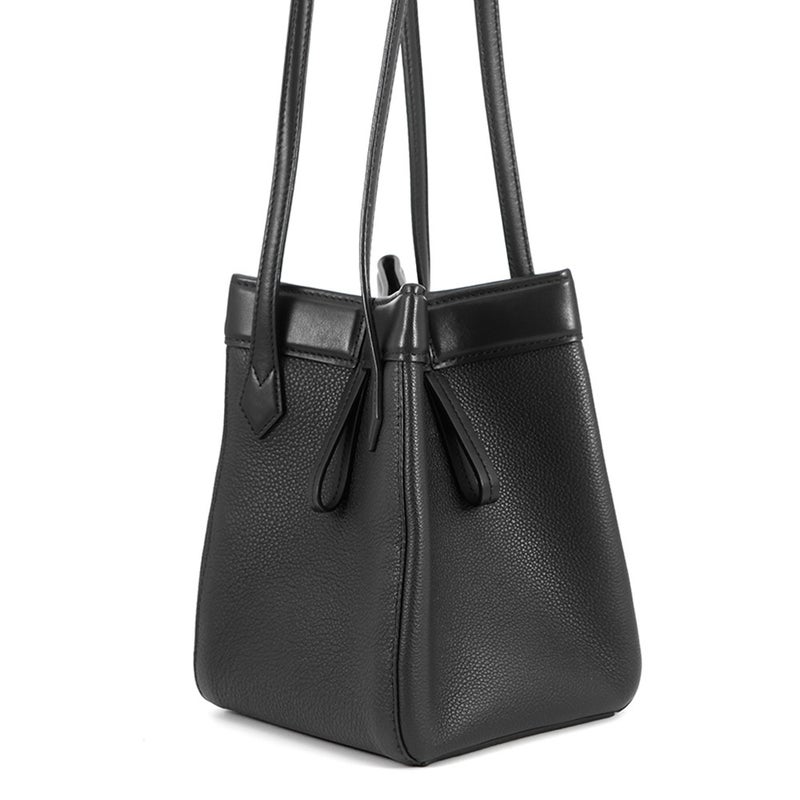 フェンディ ショルダーバッグ オリガミ Origami ミニ レザー 8BS083 FENDI 2way ハンドバッグ 黒