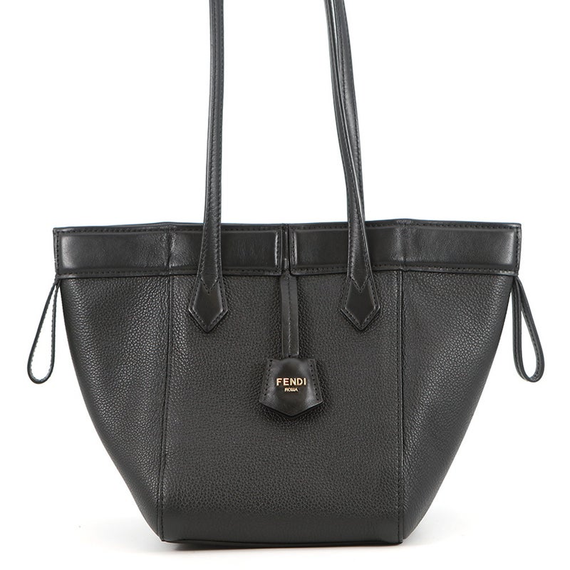 フェンディ ショルダーバッグ オリガミ Origami ミニ レザー 8BS083 FENDI 2way ハンドバッグ 黒