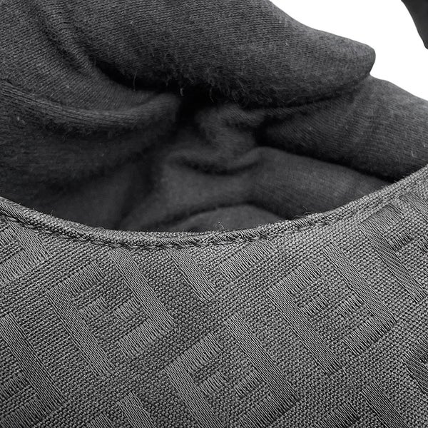 フェンディ ハンドバッグ ズッキーノ ワンショルダーキャンバス/レザー FENDI ショルダーバッグ 黒