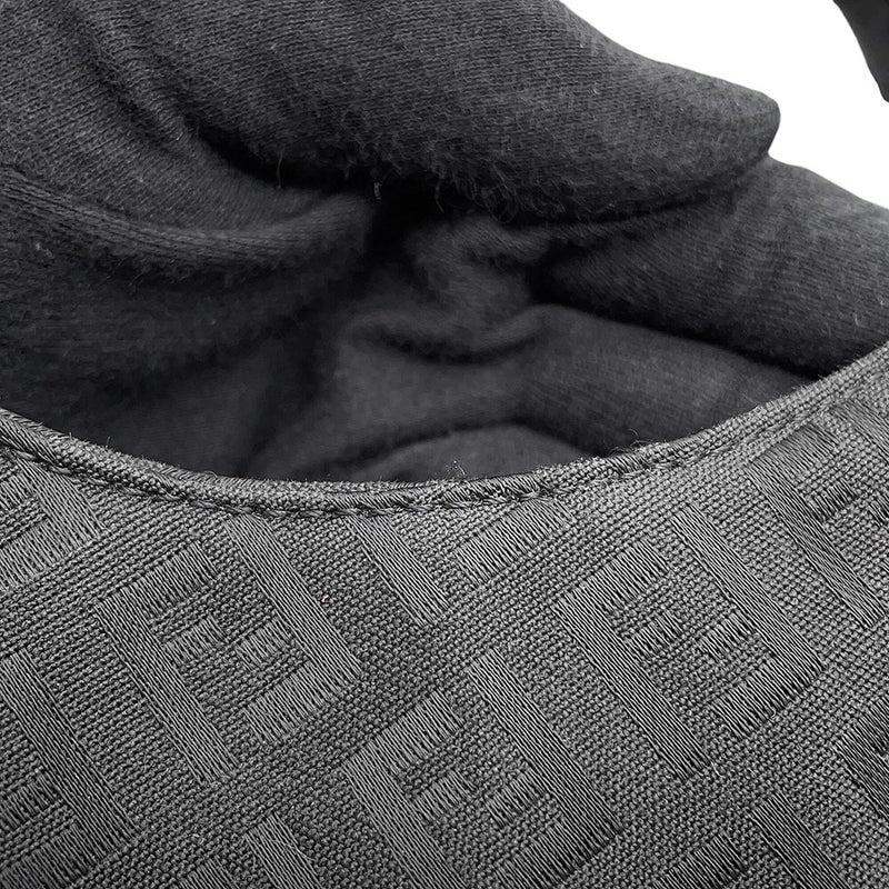 フェンディ ハンドバッグ ズッキーノ ワンショルダーキャンバス/レザー FENDI ショルダーバッグ 黒