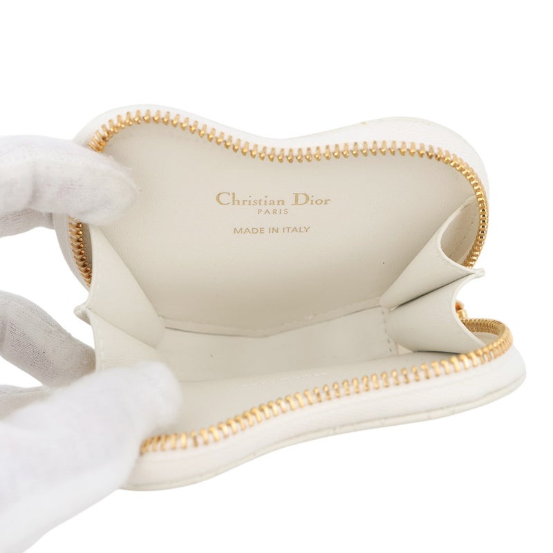 クリスチャン・ディオール チェーンショルダーポーチ ディオールアムール Caro ハート カーフレザー S5097UNID Christian Dior