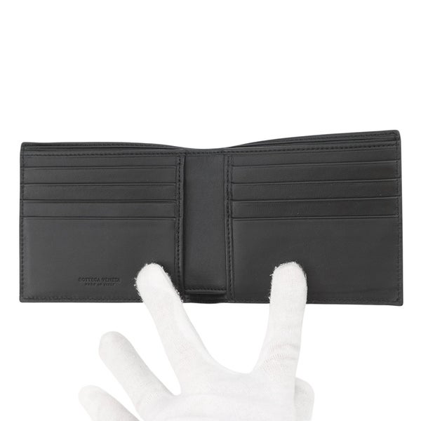 ボッテガヴェネタ 二つ折り財布 クロコダイル 113993 BOTTEGA VENETA 黒