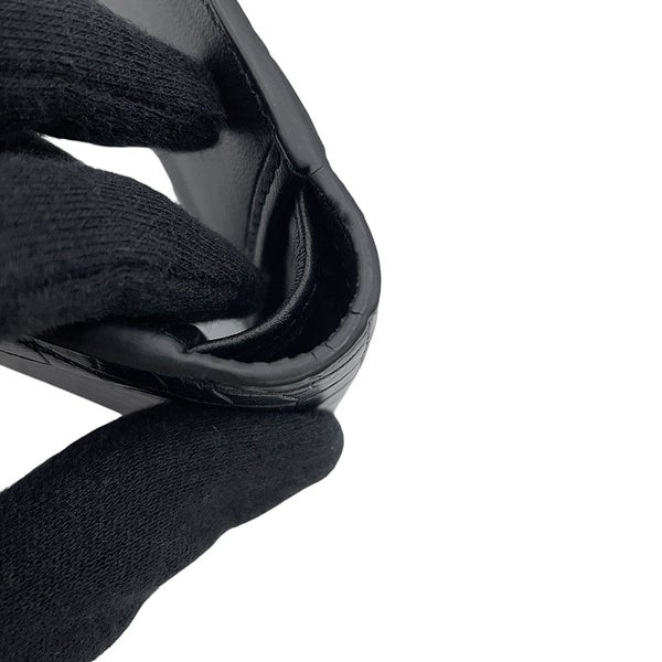 ボッテガヴェネタ 二つ折り財布 クロコダイル 113993 BOTTEGA VENETA 黒