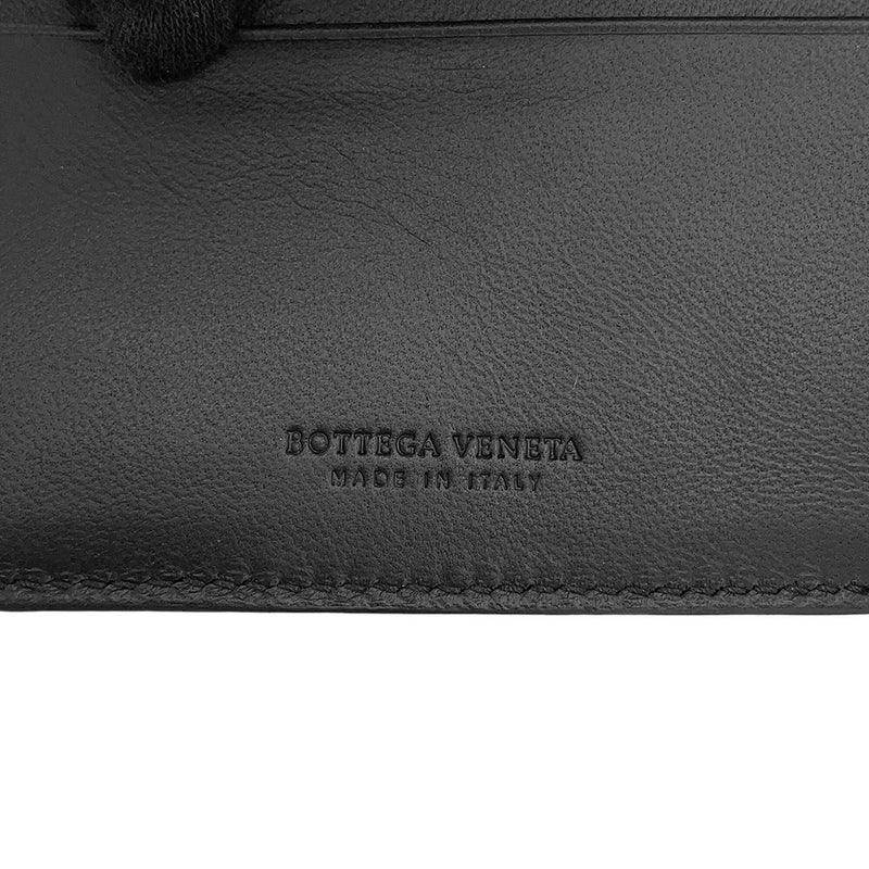 ボッテガヴェネタ 二つ折り財布 クロコダイル 113993 BOTTEGA VENETA 黒