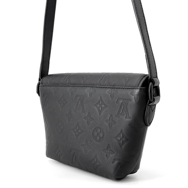 ルイヴィトン ショルダーバッグ モノグラム・シャドウ パルス・ウェアラブル ウォレット M12636 LOUIS VUITTON 黒 ブラック