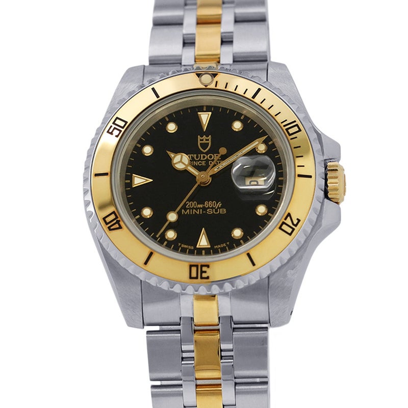 チュードル プリンスデイト ミニサブマリーナ 73193 TUDOR 腕時計 チューダー 黒文字盤