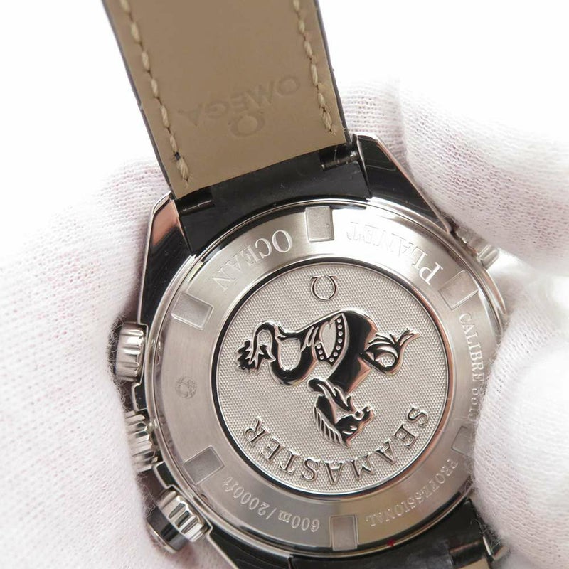 オメガ シーマスター プラネットオーシャン クロノグラフ ダイヤベゼル 222.18.38.50.01.001 黒文字盤