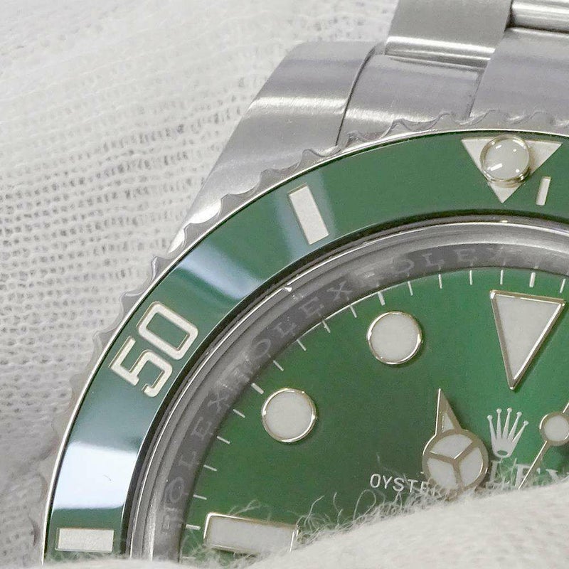 ロレックス サブマリーナ デイト グリーン ランダムシリアル ルーレット 116610LV ROLEX 腕時計 グリーン文字盤