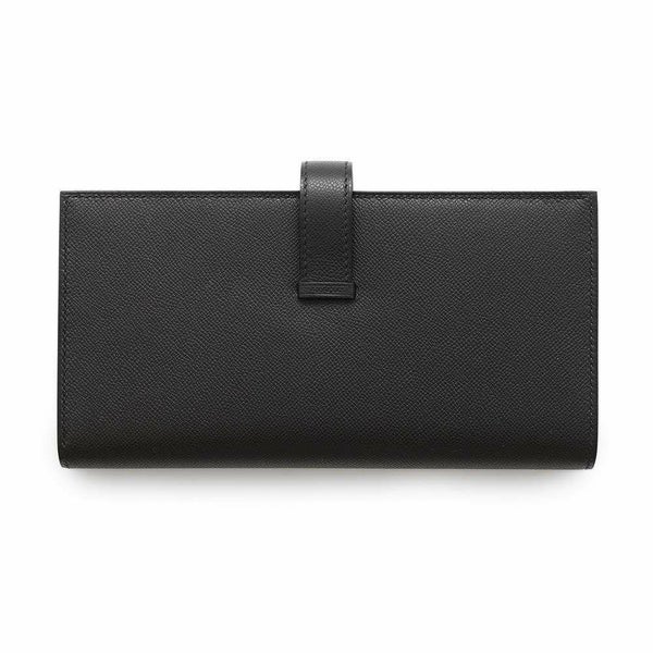 エルメス 長財布 ベアンスフレ ブラック/ゴールド金具 ヴォーマダム B刻印 HERMES 財布 黒
