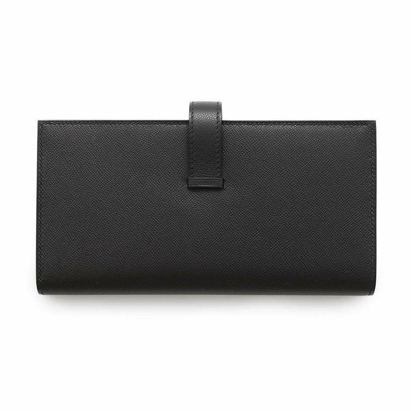 エルメス 長財布 ベアンスフレ ブラック/ゴールド金具 ヴォーマダム B刻印 HERMES 財布 黒