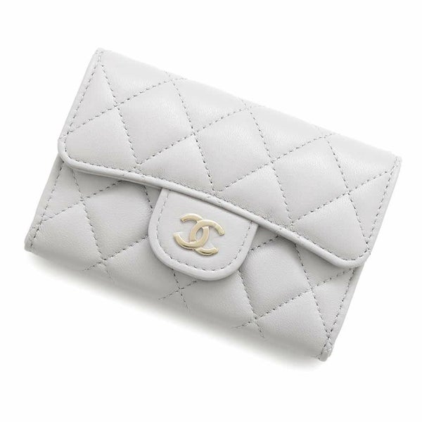 シャネル カードケース マトラッセ クラシックフラップカードケース ココマーク ラムスキン AP0214 CHANEL 名刺入れ