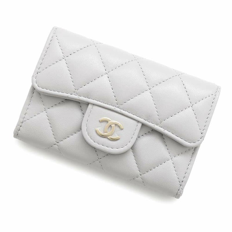 シャネル カードケース マトラッセ クラシックフラップカードケース ココマーク ラムスキン AP0214 CHANEL 名刺入れ