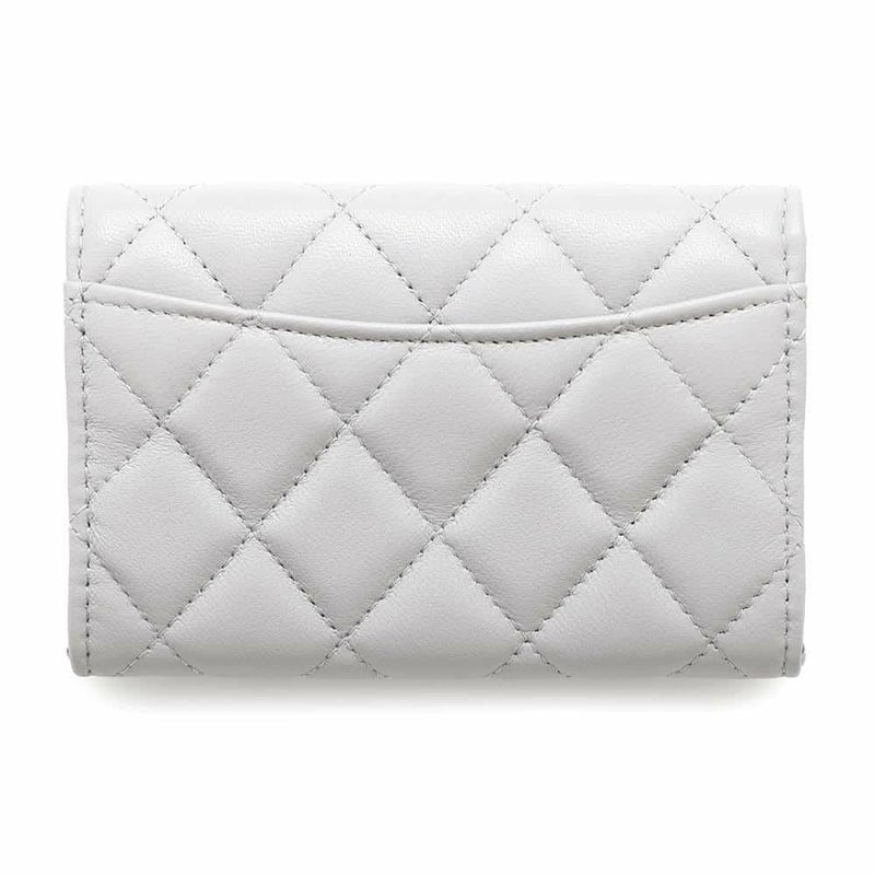 シャネル カードケース マトラッセ クラシックフラップカードケース ココマーク ラムスキン AP0214 CHANEL 名刺入れ