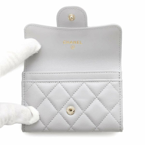 シャネル カードケース マトラッセ クラシックフラップカードケース ココマーク ラムスキン AP0214 CHANEL 名刺入れ
