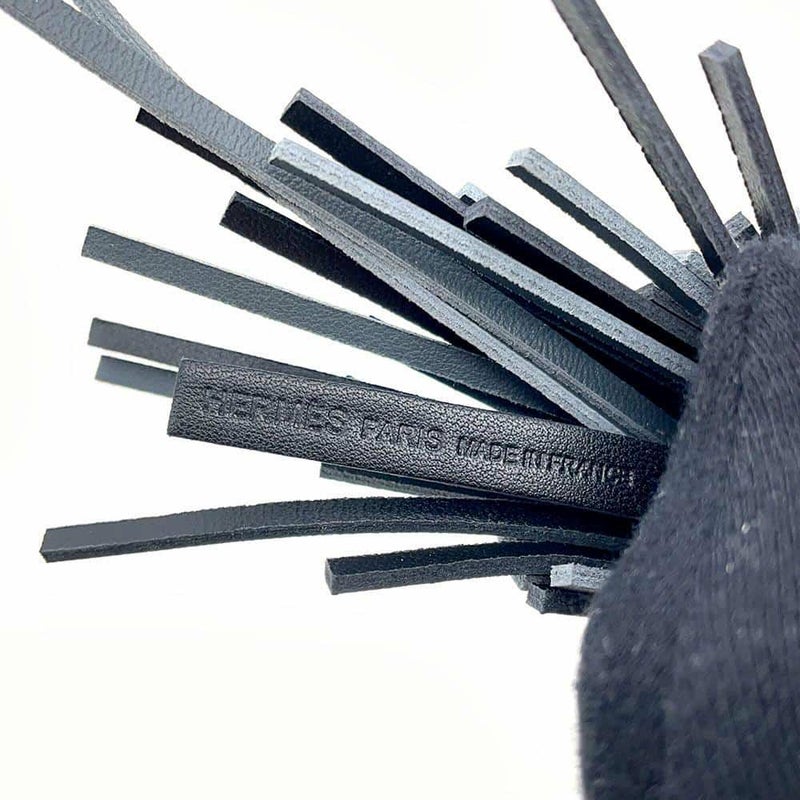 エルメス バッグチャーム シュエット ブラック/グリミスティ/アルザン ラムスキン/スイフト W刻印 フクロウ