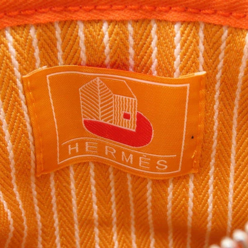 エルメス ポーチ レ・カバネス Les Cabanes case Bicyclette ポーチ ミニ コットン HERMES 小物入れ ケース