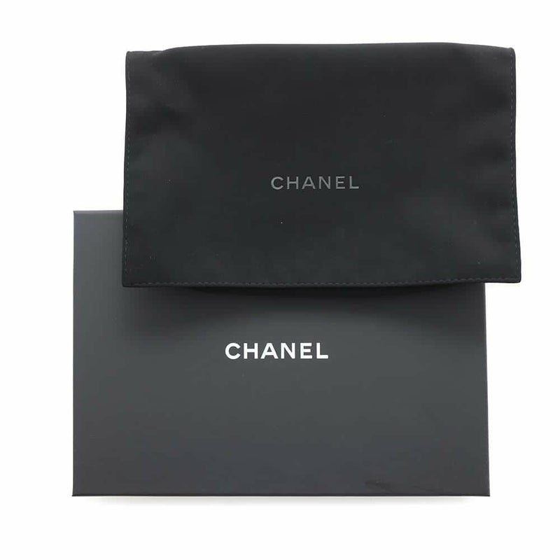 シャネル チェーンウォレット マトラッセ ココマーク キャビアスキン CHANEL 財布 ブラック 黒