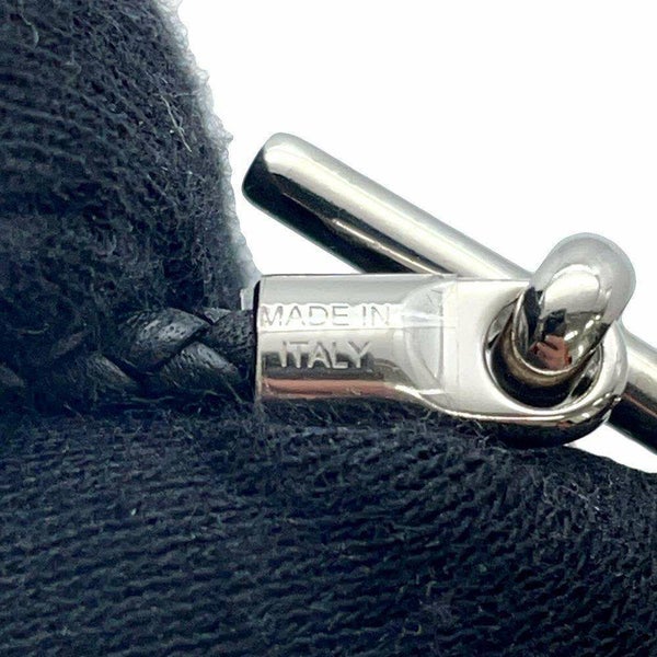 エルメス ブレスレット グレナン ブラック/シルバー金具 スイフト サイズT1 HERMES アクセサリー メンズ 黒