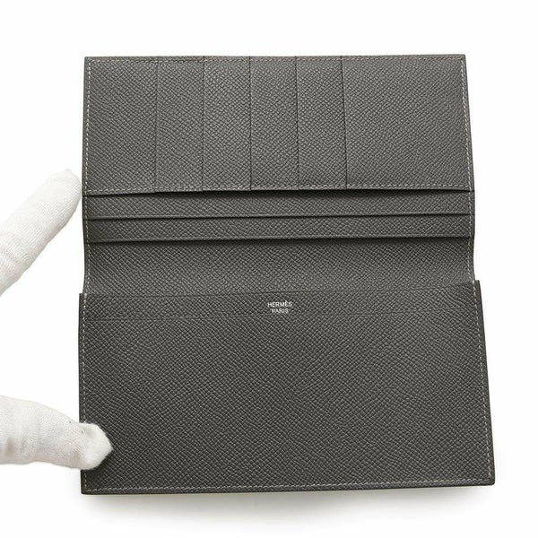 エルメス 長財布 MC2 フレミング グラファイト エプソン W刻印 HERMES メンズ 財布