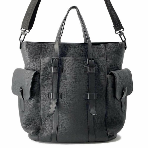 ルイヴィトン トートバッグ トリヨンレザー クリストファー・トート M58479 2wayショルダー ブラック 黒