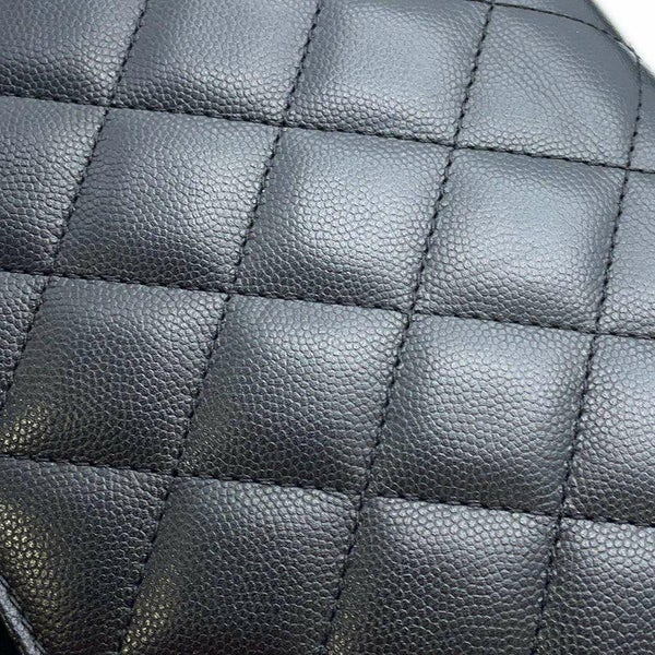 シャネル チェーンショルダーバッグ マトラッセ ココマーク キャビアスキン AS4286 CHANEL ハンドバッグ 黒