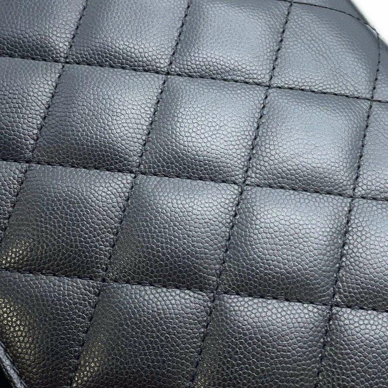 シャネル チェーンショルダーバッグ マトラッセ ココマーク キャビアスキン AS4286 CHANEL ハンドバッグ 黒