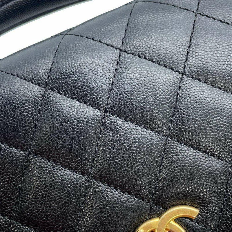 シャネル チェーンショルダーバッグ マトラッセ ココマーク キャビアスキン AS4286 CHANEL ハンドバッグ 黒