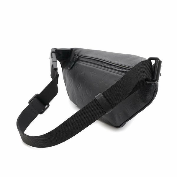 ルイヴィトン ボディバッグ モノグラム・シャドウ ディスカバリー・バムバッグPM M46036 ウエストバッグ 黒 ブラック