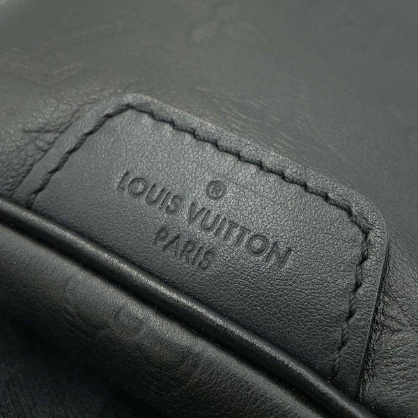 ルイヴィトン ボディバッグ モノグラム・シャドウ ディスカバリー・バムバッグPM M46036 ウエストバッグ 黒 ブラック