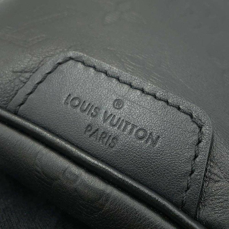 ルイヴィトン ボディバッグ モノグラム・シャドウ ディスカバリー・バムバッグPM M46036 ウエストバッグ 黒 ブラック