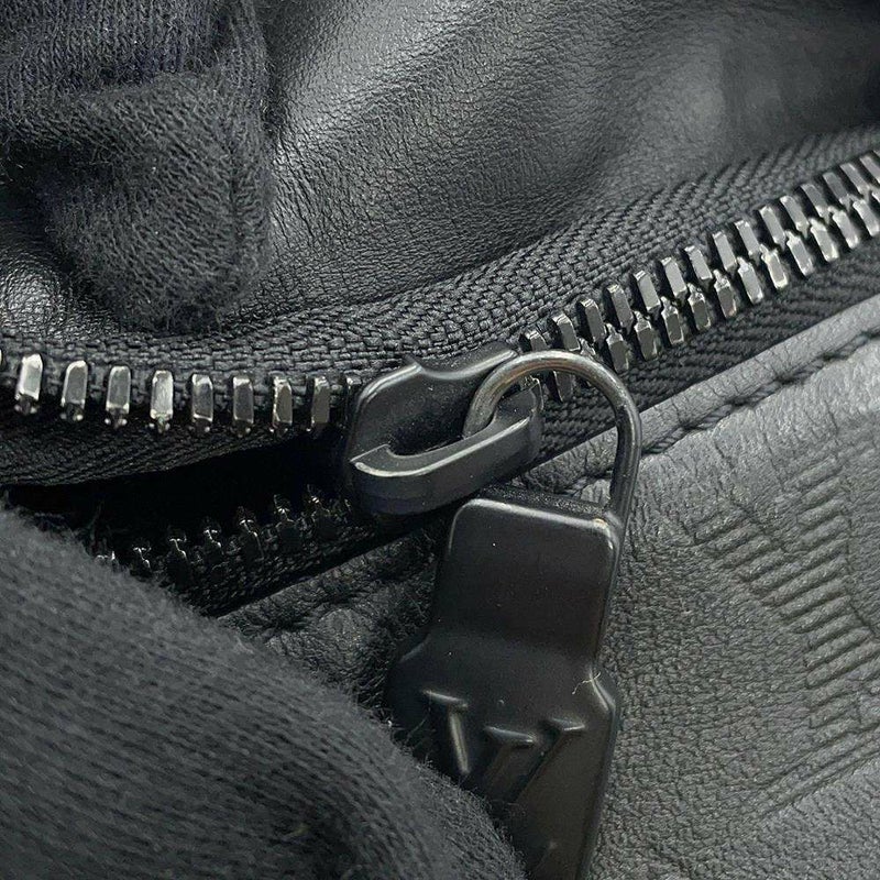 ルイヴィトン ボディバッグ モノグラム・シャドウ ディスカバリー・バムバッグPM M46036 ウエストバッグ 黒 ブラック