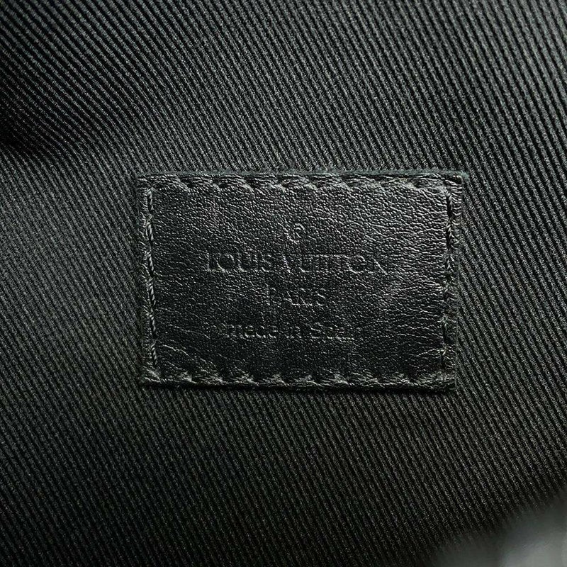 ルイヴィトン ボディバッグ モノグラム・シャドウ ディスカバリー・バムバッグPM M46036 ウエストバッグ 黒 ブラック