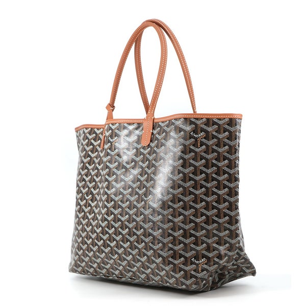 ゴヤール トートバッグ サンルイPM PVC/レザー STLOUIPMLTY01CL03P GOYARD ポーチ付き 黒