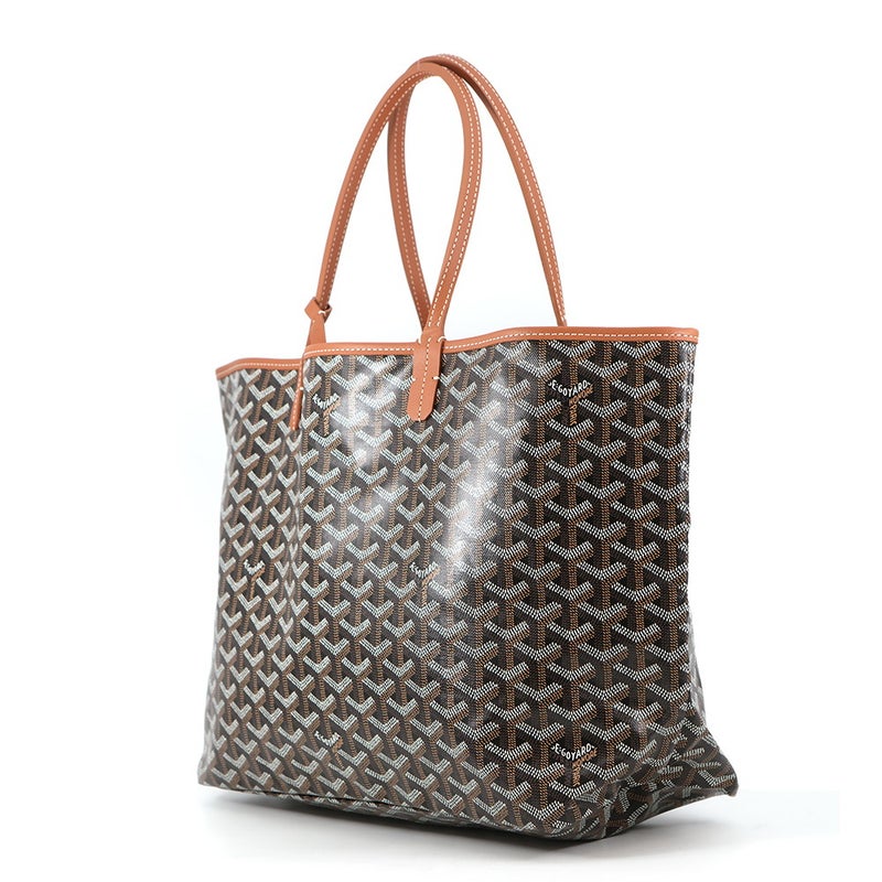 ゴヤール トートバッグ サンルイPM PVC/レザー STLOUIPMLTY01CL03P GOYARD ポーチ付き 黒