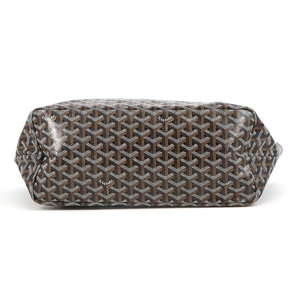 ゴヤール トートバッグ サンルイPM PVC/レザー STLOUIPMLTY01CL03P GOYARD ポーチ付き 黒