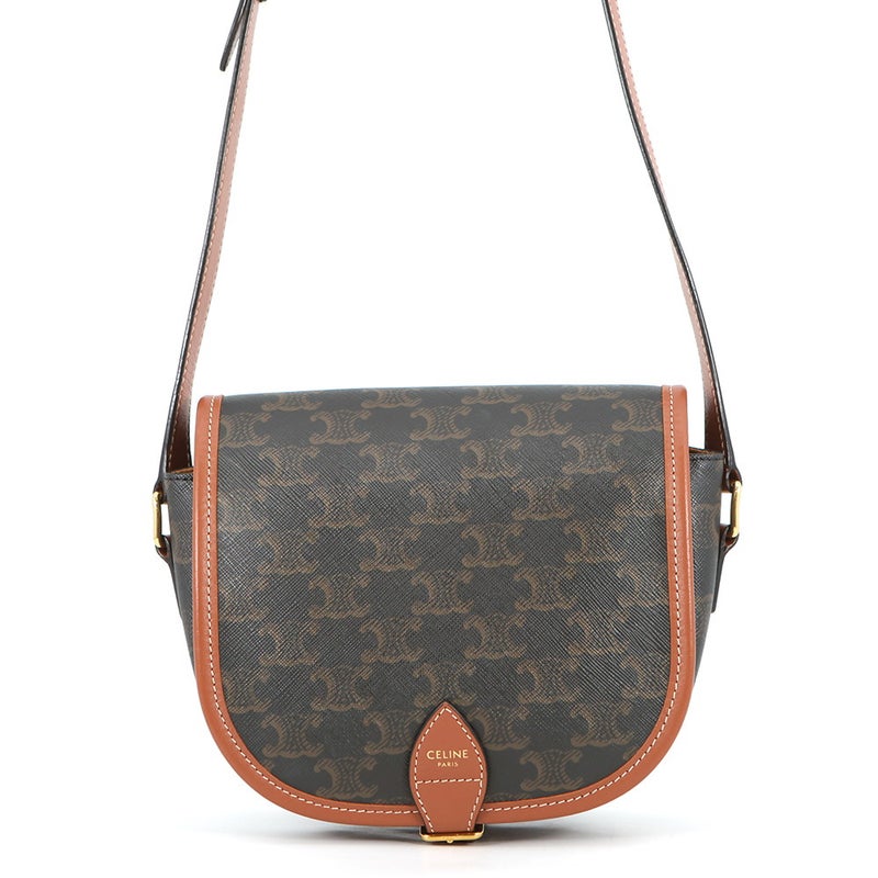 セリーヌ ショルダーバッグ トリオンフ フォルコ ミディアム レザー 191502BZJ.04LU CELINE バッグ