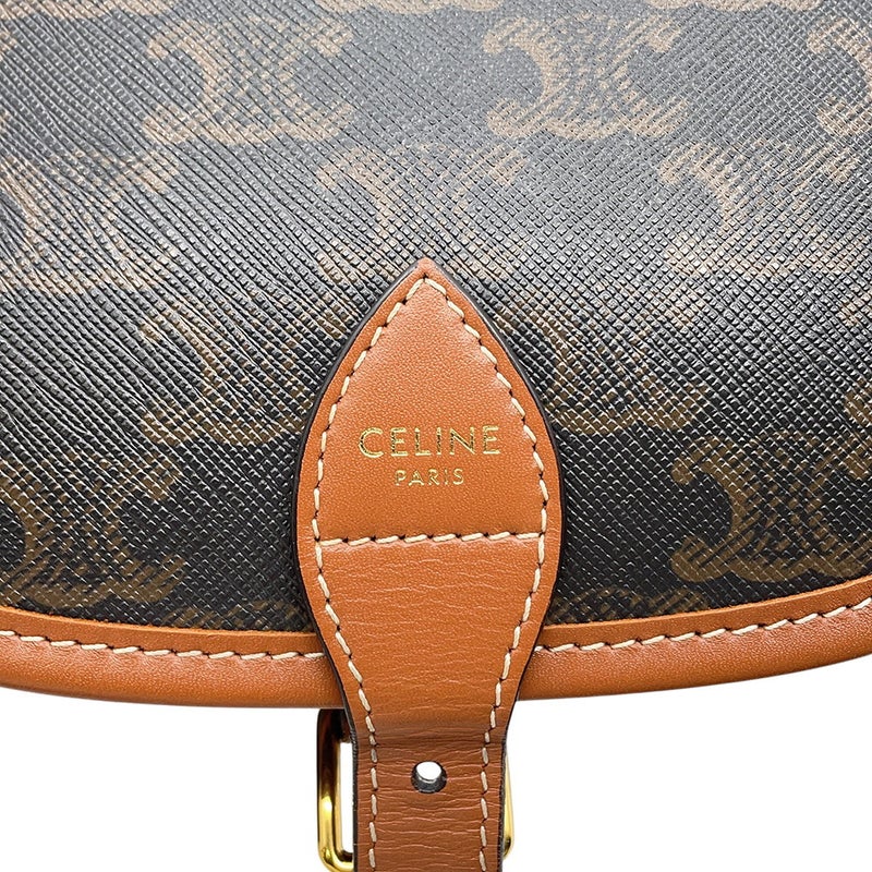 セリーヌ ショルダーバッグ トリオンフ フォルコ ミディアム レザー 191502BZJ.04LU CELINE バッグ
