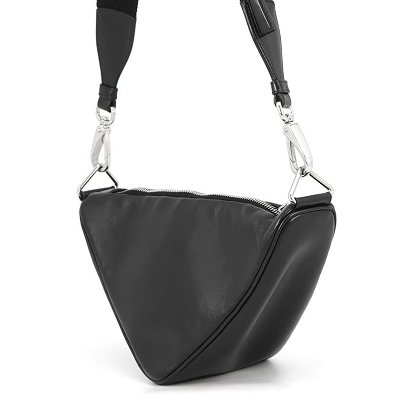 プラダ ショルダーバッグ トライアングル ロゴ レザー 1BH190 PRADA バッグ 黒