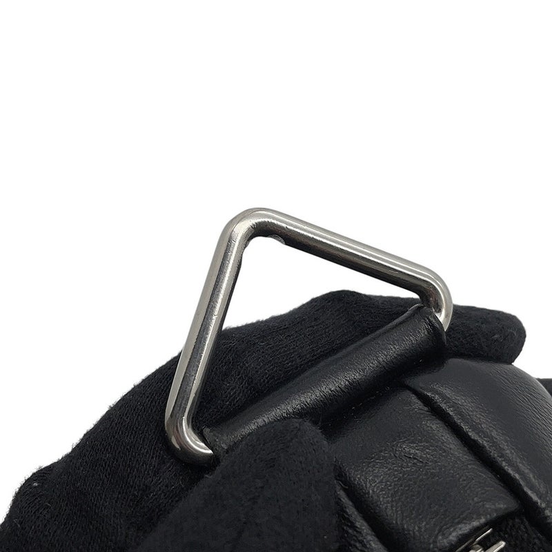 プラダ ショルダーバッグ トライアングル ロゴ レザー 1BH190 PRADA バッグ 黒