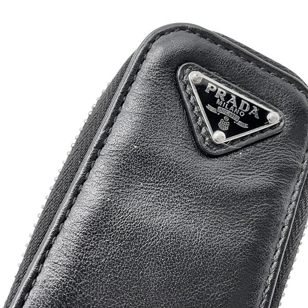 プラダ ショルダーバッグ トライアングル ロゴ レザー 1BH190 PRADA バッグ 黒