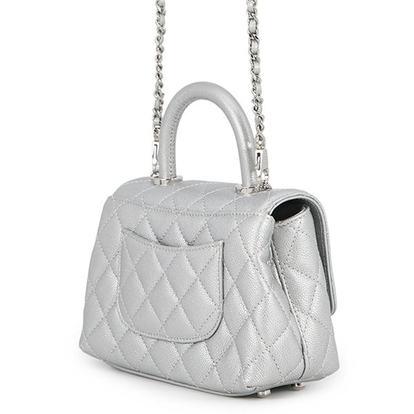 シャネル ハンドバッグ ココマーク ココハンドル マトラッセ XXS キャビアスキン AS2215 CHANEL 2way