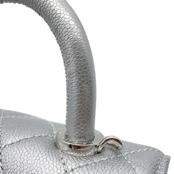 シャネル ハンドバッグ ココマーク ココハンドル マトラッセ XXS キャビアスキン AS2215 CHANEL 2way