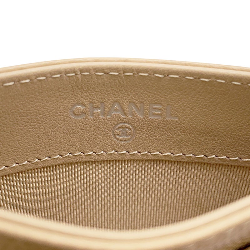 シャネル カードケース クラシック マトラッセ ココマーク キャビアスキン AP0213 CHANEL 定期入れ