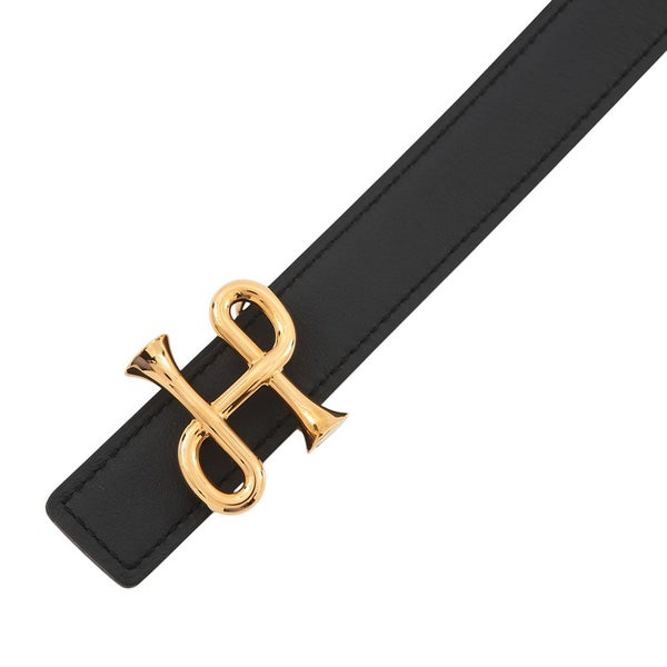 エルメス ベルト コールバロック バックル ブラック/ゴールド/ゴールド金具 エプソン/ボックスカーフ W刻印 サイズ80 黒