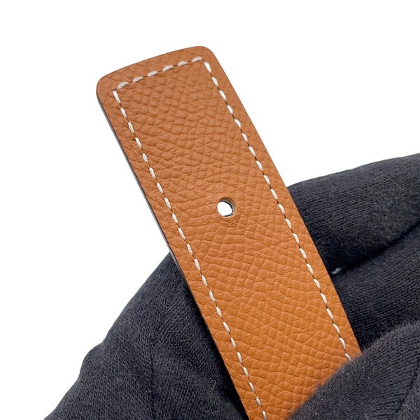 エルメス ベルト コールバロック バックル ブラック/ゴールド/ゴールド金具 エプソン/ボックスカーフ W刻印 サイズ80 黒