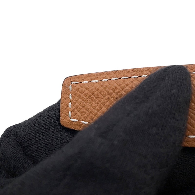 エルメス ベルト コールバロック バックル ブラック/ゴールド/ゴールド金具 エプソン/ボックスカーフ W刻印 サイズ80 黒