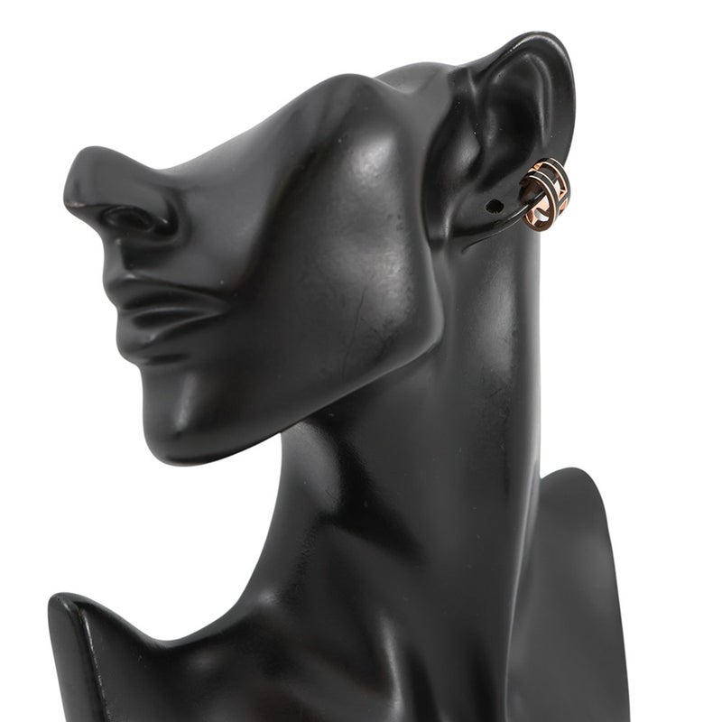 エルメス イヤーカフ ポップH ポップアッシュ ブラック/ピンクゴールド金具 HERMES アクセサリー 黒