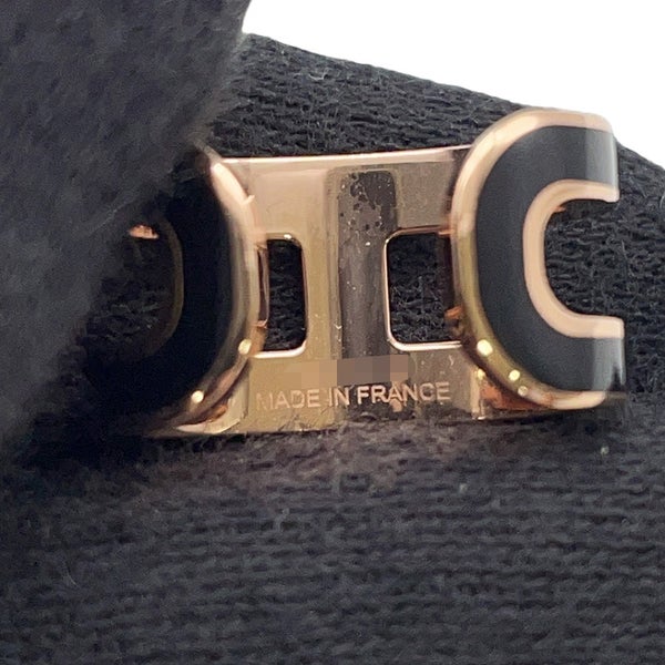 エルメス イヤーカフ ポップH ポップアッシュ ブラック/ピンクゴールド金具 HERMES アクセサリー 黒