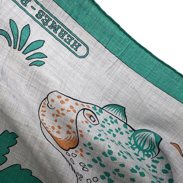 エルメス ストール カレ140 カレジェアン Les Leopards レオパード HERMES カシミヤ シルク 2022春夏