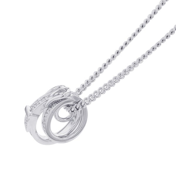 エルメス ネックレス エトリヴィエール ペンダント ダイヤモンド 32P 計0.41ct K18WGホワイトゴールド サイズ42 HERMES